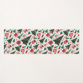 クリスマスツリー、プレゼント、キャンディーケーン ヨガマット (正面(横))