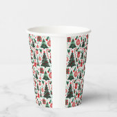 クリスマスツリー、プレゼント、キャンディーケーン 紙コップ (右)