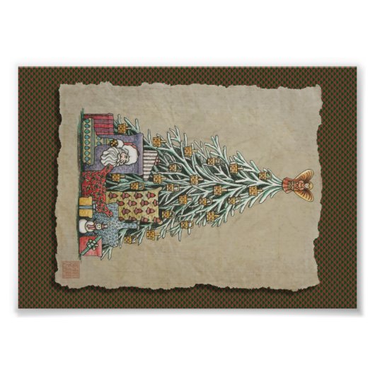 クリスマスツリー&プレゼント フォトプリント            (正面)