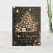 クリスマスツリー,プレゼント,雪の結晶,企業 シーズンカード (正面)