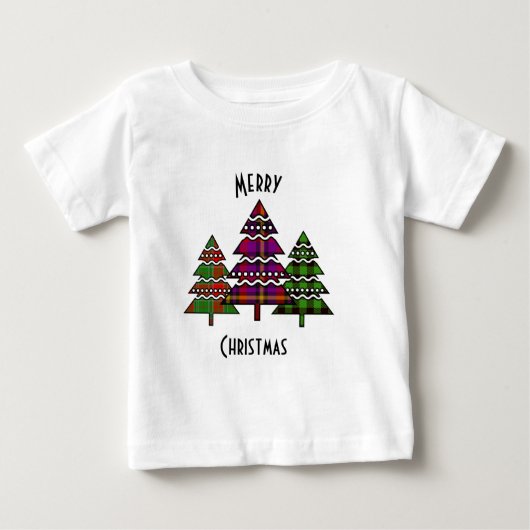 クリスマスツリー ベビーTシャツ (正面)