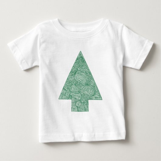 クリスマスツリー ベビーTシャツ (正面)