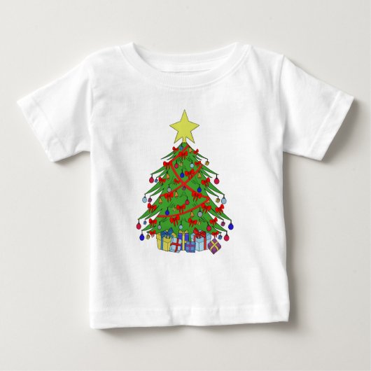 クリスマスツリー ベビーTシャツ (正面)