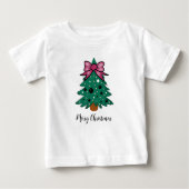 クリスマスツリー ベビーTシャツ (正面)