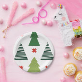 クリスマスツリー ペーパープレート (パーティー)