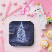 クリスマスツリー ペーパープレート (パーティー)