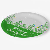 クリスマスツリー ペーパープレート (アングル)