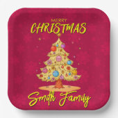 クリスマスツリー ペーパープレート (正面)