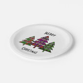 クリスマスツリー ペーパープレート (アングル)