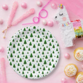 クリスマスツリー ペーパープレート (パーティー)