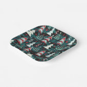 クリスマスツリー。 ペーパープレート (傾斜あり)