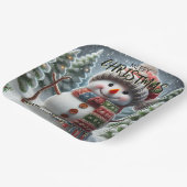 クリスマスツリー ペーパープレート (傾斜あり)