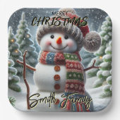 クリスマスツリー ペーパープレート (正面)