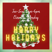 クリスマスツリー ホリデーアワー サイン ウィンドウクリング ウィンドウサイン (シート3)