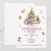 クリスマスツリー ホリデーツリー 招待状 (正面/裏面)