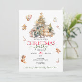 クリスマスツリー ホリデーツリー 招待状 (スタンド正面)