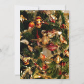 クリスマスツリー ホリデーパーティーの装飾 招待状 (裏面)