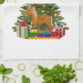 クリスマスツリー ホリデー ハウス キッチンタオル (折り畳み)