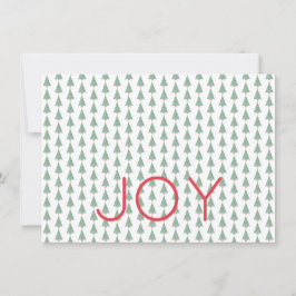 クリスマスツリー ホリデー JOY 赤 緑 白 シーズンカード