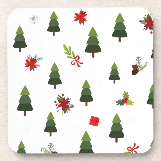 クリスマスツリー&ボウ コースター (正面)