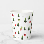 クリスマスツリー&ボウ 紙コップ (左)