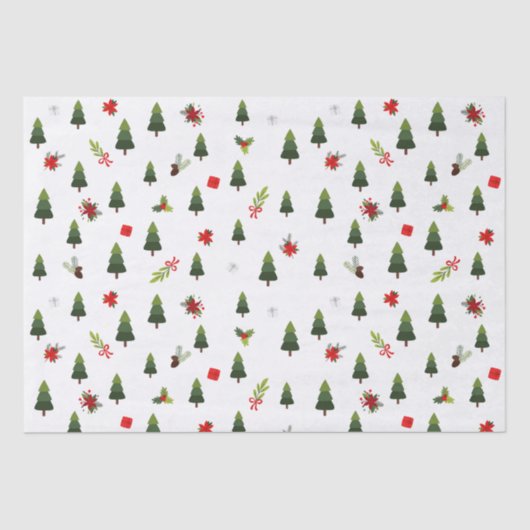 クリスマスツリー&ボウ 薄葉紙 (正面)