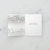 クリスマスツリー、ボースペインのブル シーズンカード (内部)