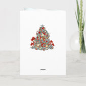 クリスマスツリー，ボーブルズ折り畳みホリデーカード シーズンカード (裏面)