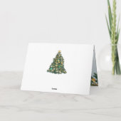 クリスマスツリー、ボーブルドイツのホリデーカード シーズンカード (裏面)