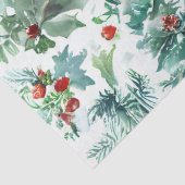 クリスマスツリー、ポインセチア、ホリー、パイン・デコ 薄葉紙 (詳細)