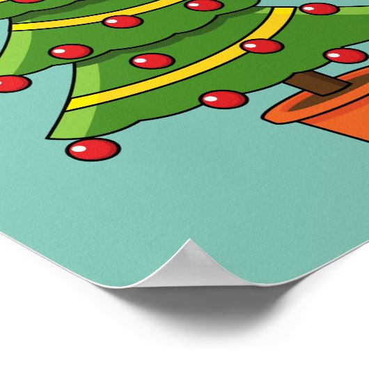 クリスマスツリー ポスター (角)