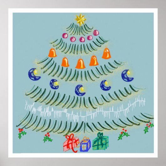 クリスマスツリー ポスター (正面)