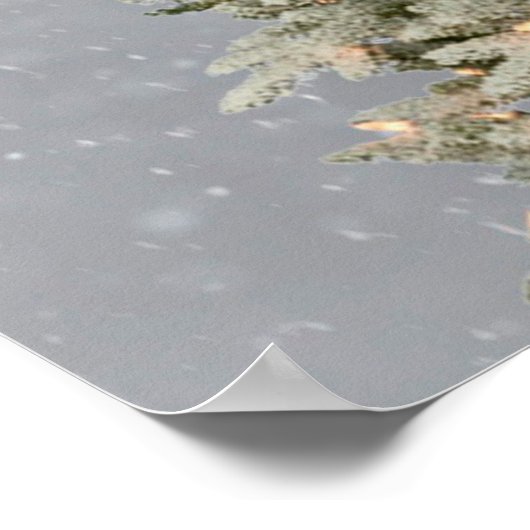 クリスマスツリー ポスター (角)