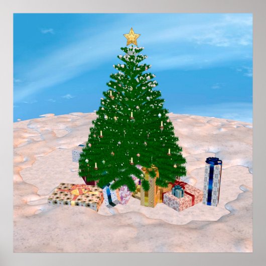 クリスマスツリー ポスター (正面)