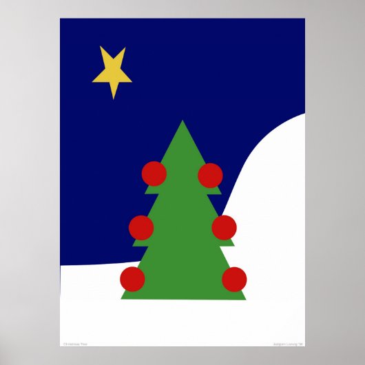クリスマスツリー ポスター (正面)