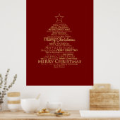 クリスマスツリー ポスター (キッチン)