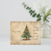 クリスマスツリー ポストカード (スタンド正面)