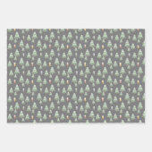 クリスマスツリー&ポプシクルギフトラップ ラッピングペーパーシート (正面3)