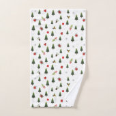 クリスマスツリー、ミスタントウ&ギフト バスタオルセット (ハンドタオル)