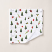 クリスマスツリー、ミスタントウ&ギフト バスタオルセット (ウォッシュタオル)