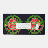 クリスマスツリー、ミッション、陸軍 デスクマット (キーボード&マウス)