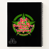 クリスマスツリー、ミッション、陸軍 ノートブック (裏面)