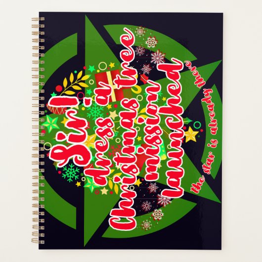 クリスマスツリー、ミッション、陸軍 プランナー手帳 (正面)