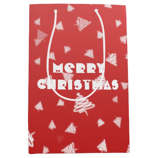 クリスマスツリー ミディアムペーパーバッグ (正面)