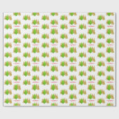 クリスマスツリー |ミニマリスト |金ゴールドグリッター ラッピングペーパー (フラット)