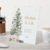 クリスマスツリー ミモザバーサイン 台座サイン (インサイチュ)