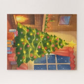 クリスマスツリー | メリークリスマスの絵 ジグソーパズル (横)