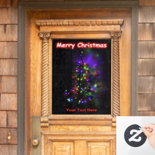 クリスマスツリー – メリークリスマス ウィンドウサイン (ホームデコレーション)