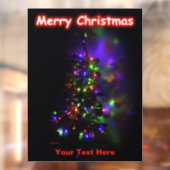 クリスマスツリー – メリークリスマス ウィンドウサイン (シート2)
