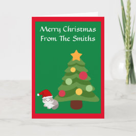 クリスマスツリー メリークリスマス カード